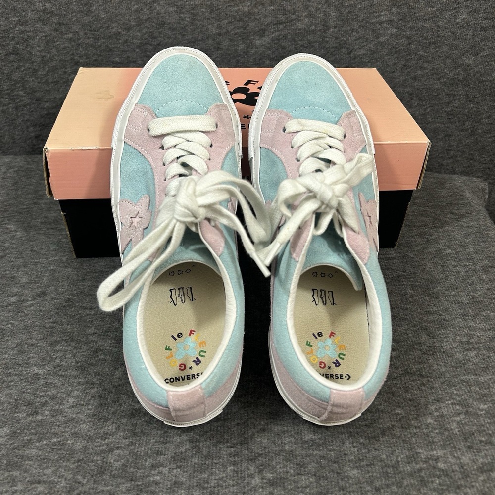 CONVERSE GOLF LE FLEUR OX M 8.5/W 10.5 Plume Pink Skate Shoes Tyler the Creator - Picture 3 of 13